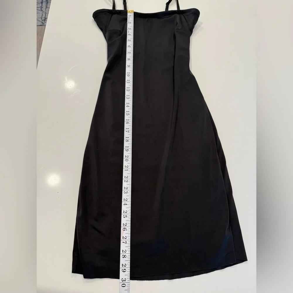 Assets by SPANX Strapless Black Slip Dress Shapewear Waist Control Seamless Sz L - Picture 3 of 5
